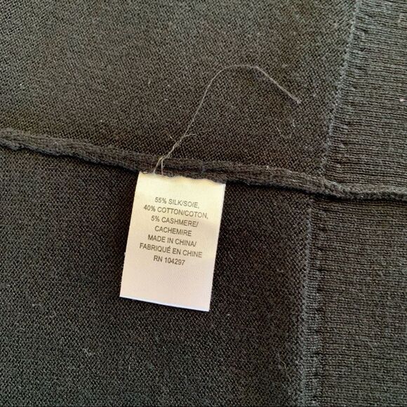 Milly Silk Blend Black & White Button Detail Hook Closure Cardigan, P (X… - Picture 8 of 9